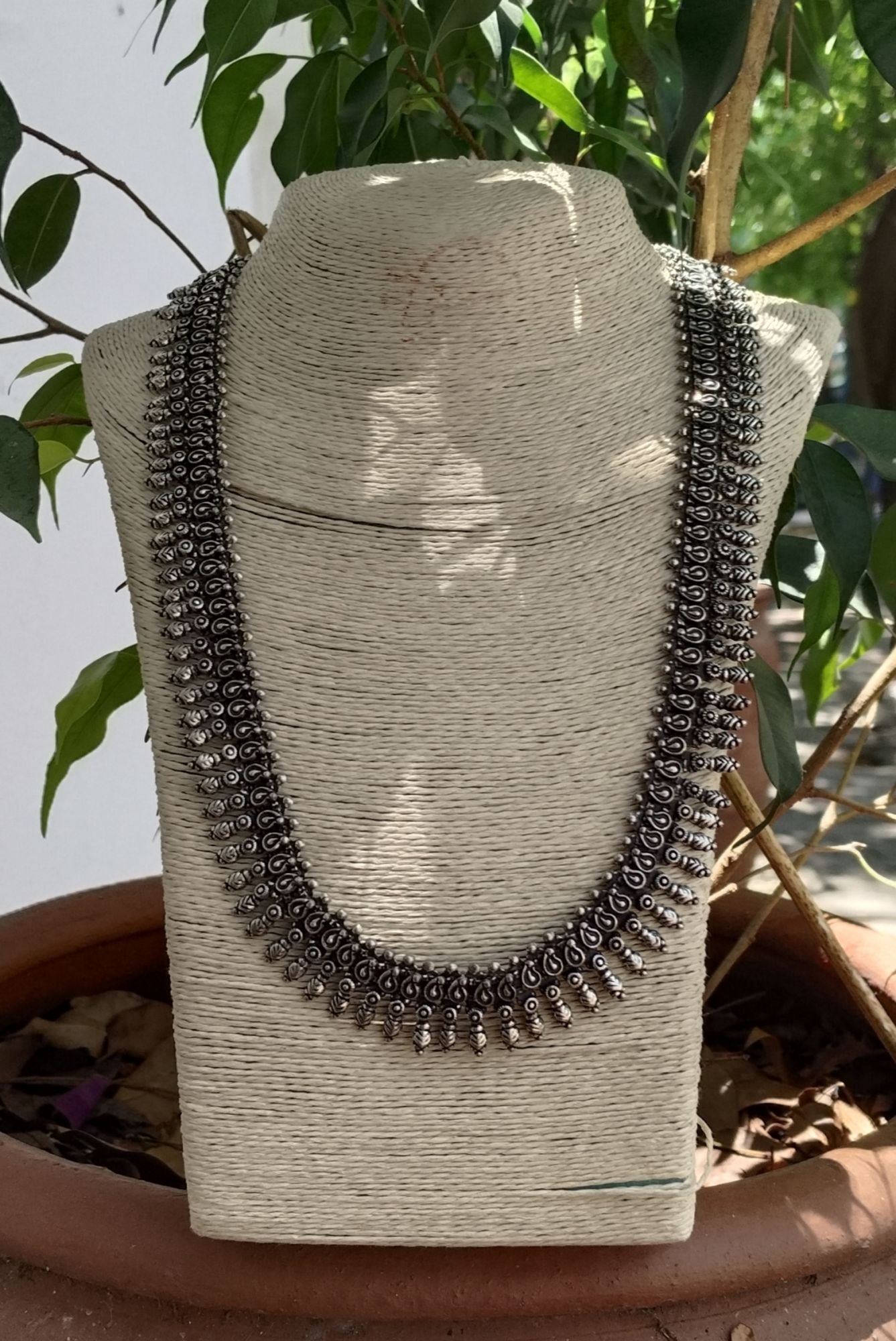 German Silver Long Chain