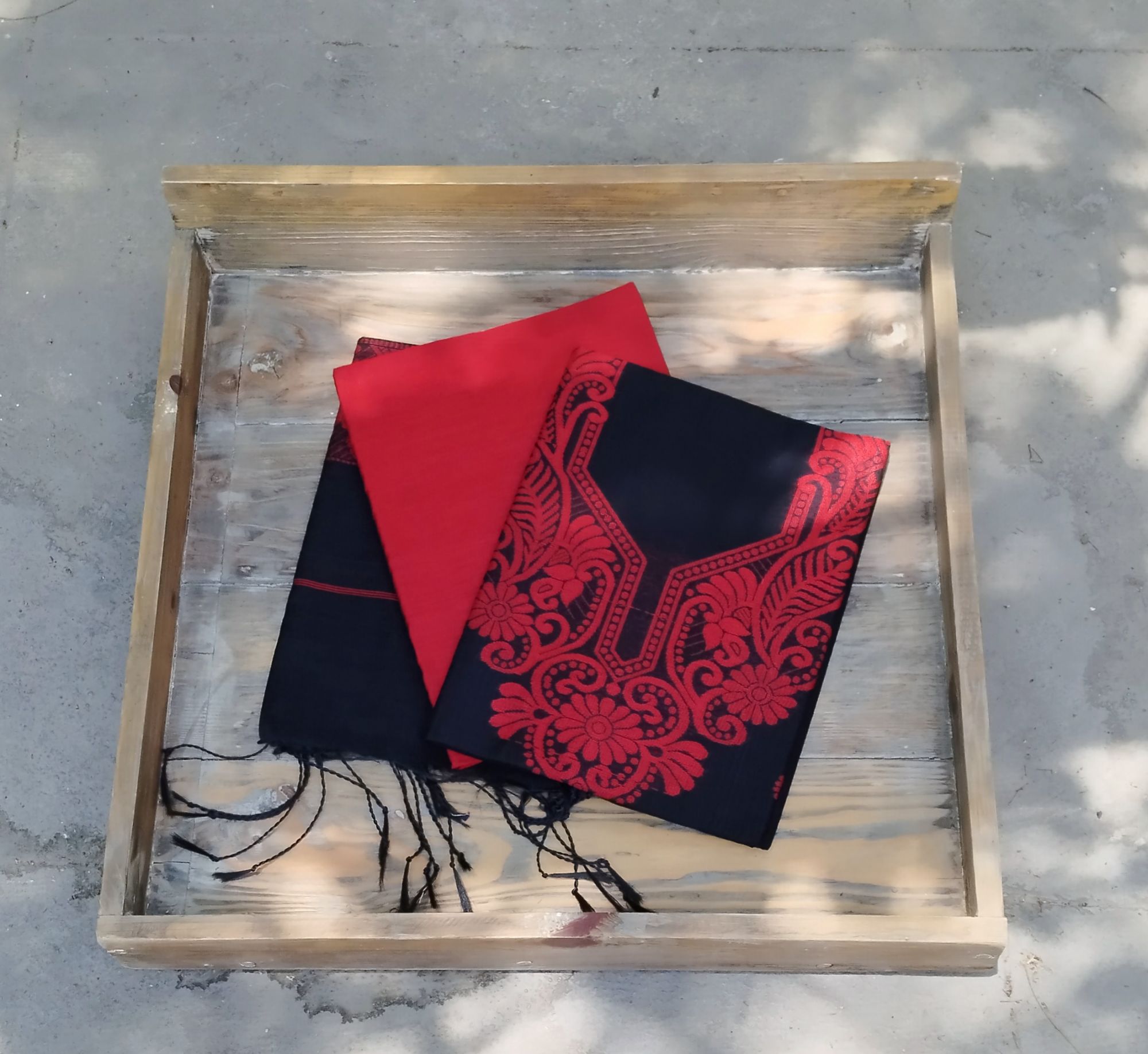 Jhamdani Weave Unstitched Dress Suits