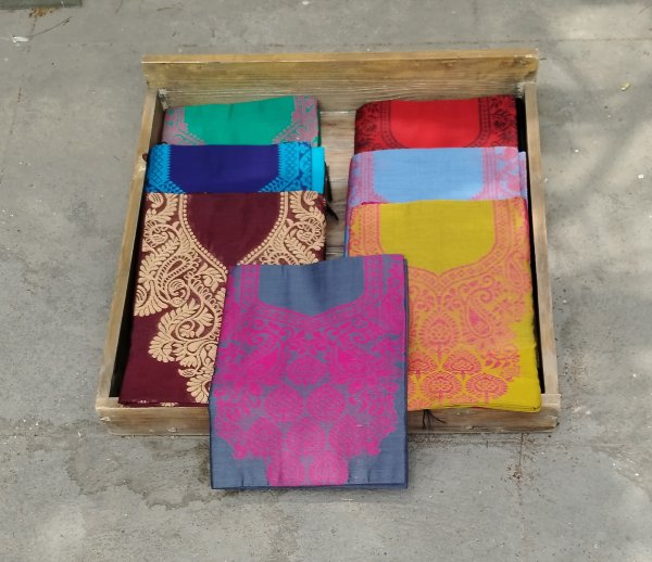 Jhamdani Weave Unstitched Dress Suits