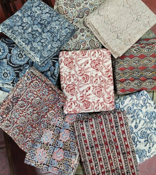 Kalamkari Cotton Unstitched Fabric