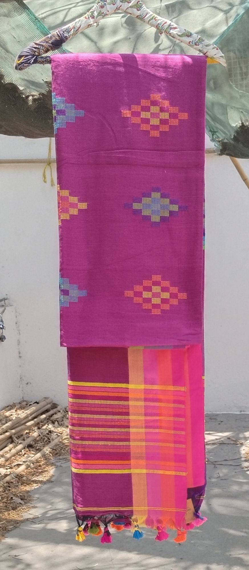 Jhamdani Weave Cotton Saree