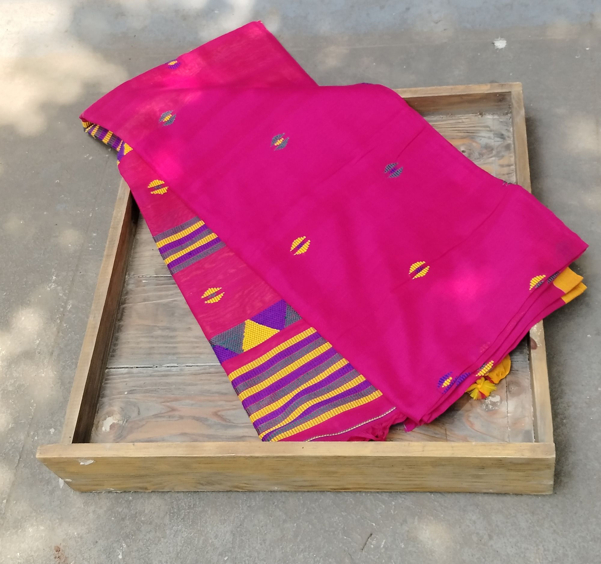 Jhamdani Weave Cotton Saree