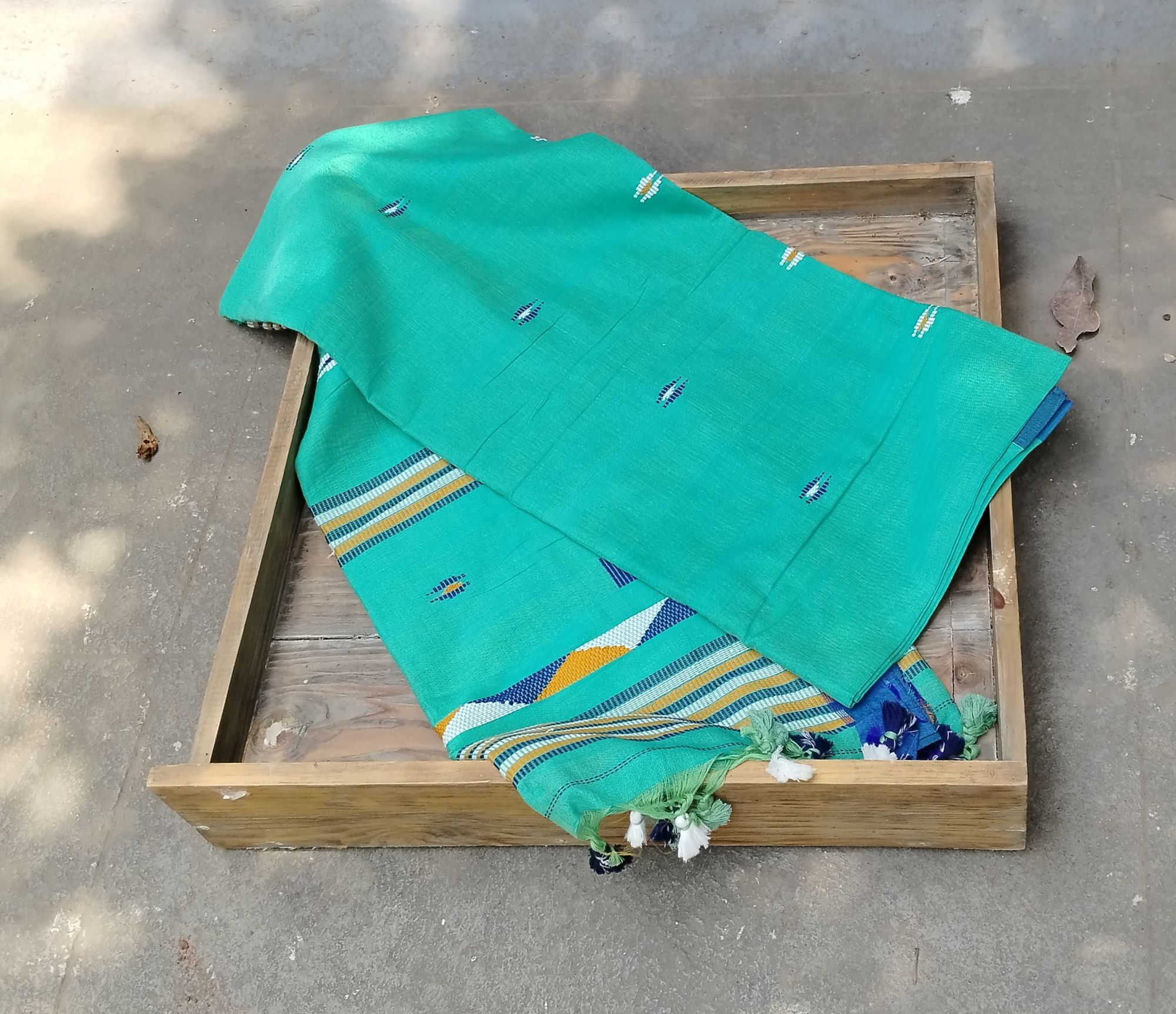 Jhamdani Weave Cotton Saree
