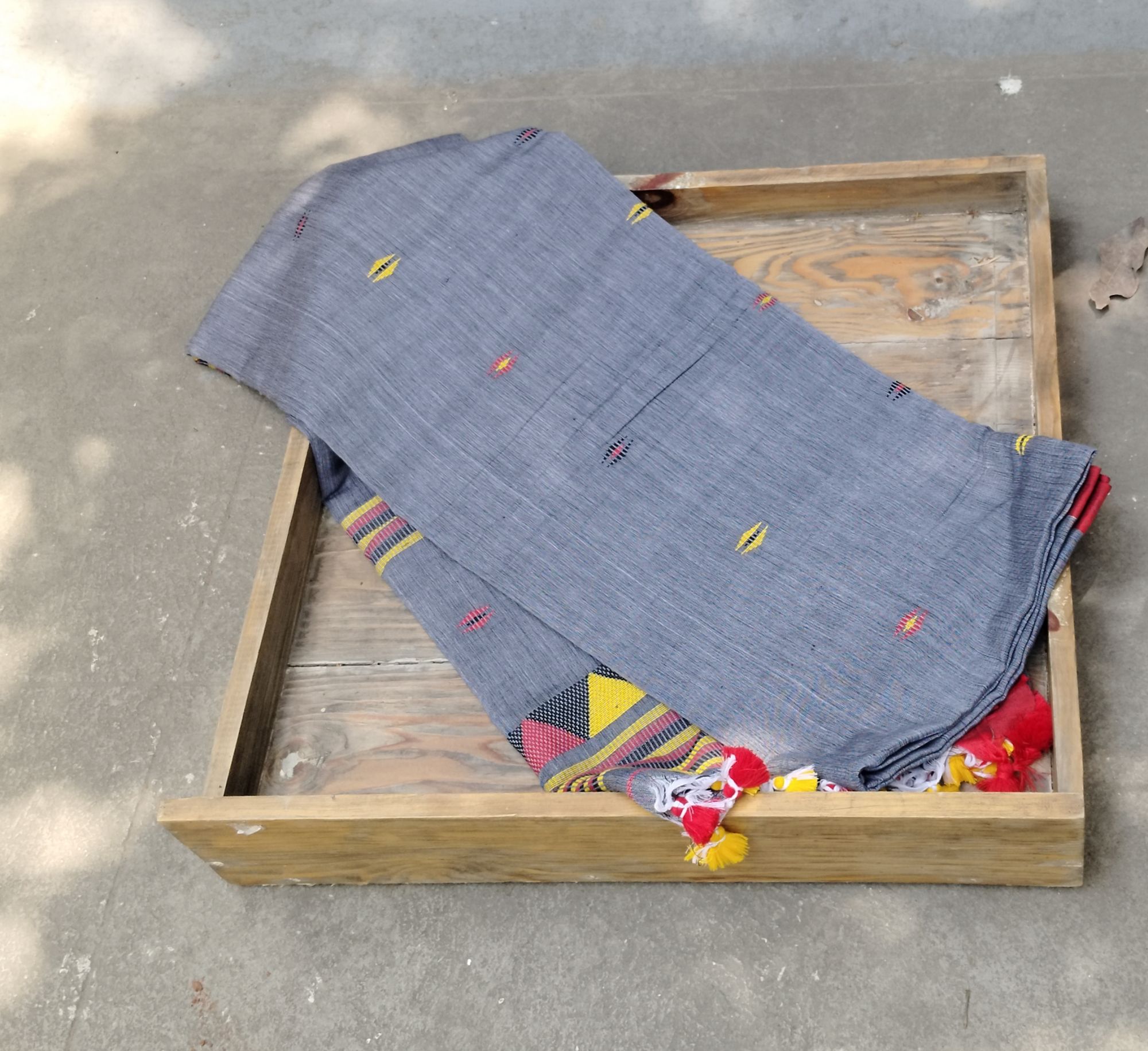 Jhamdani Weave Cotton Saree