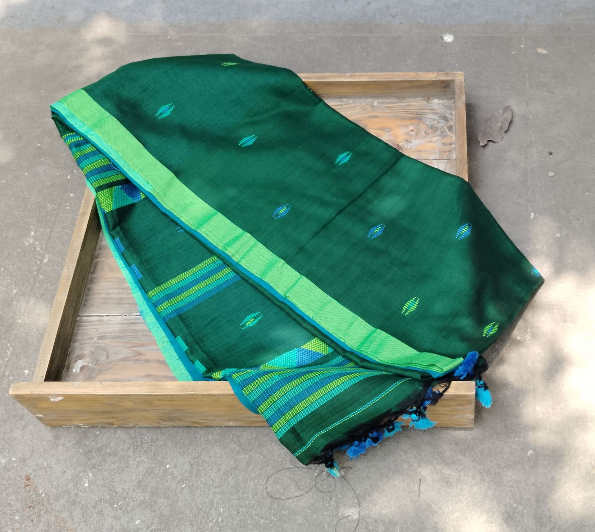 Jhamdani Weave Cotton Saree
