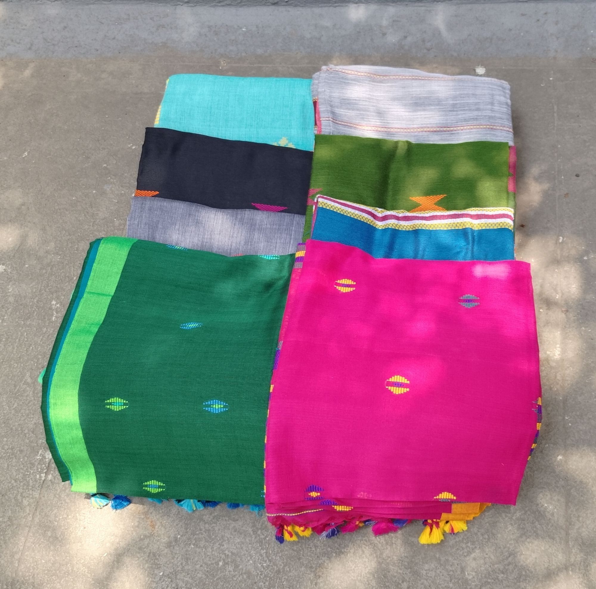 Jhamdani Weave Cotton Saree