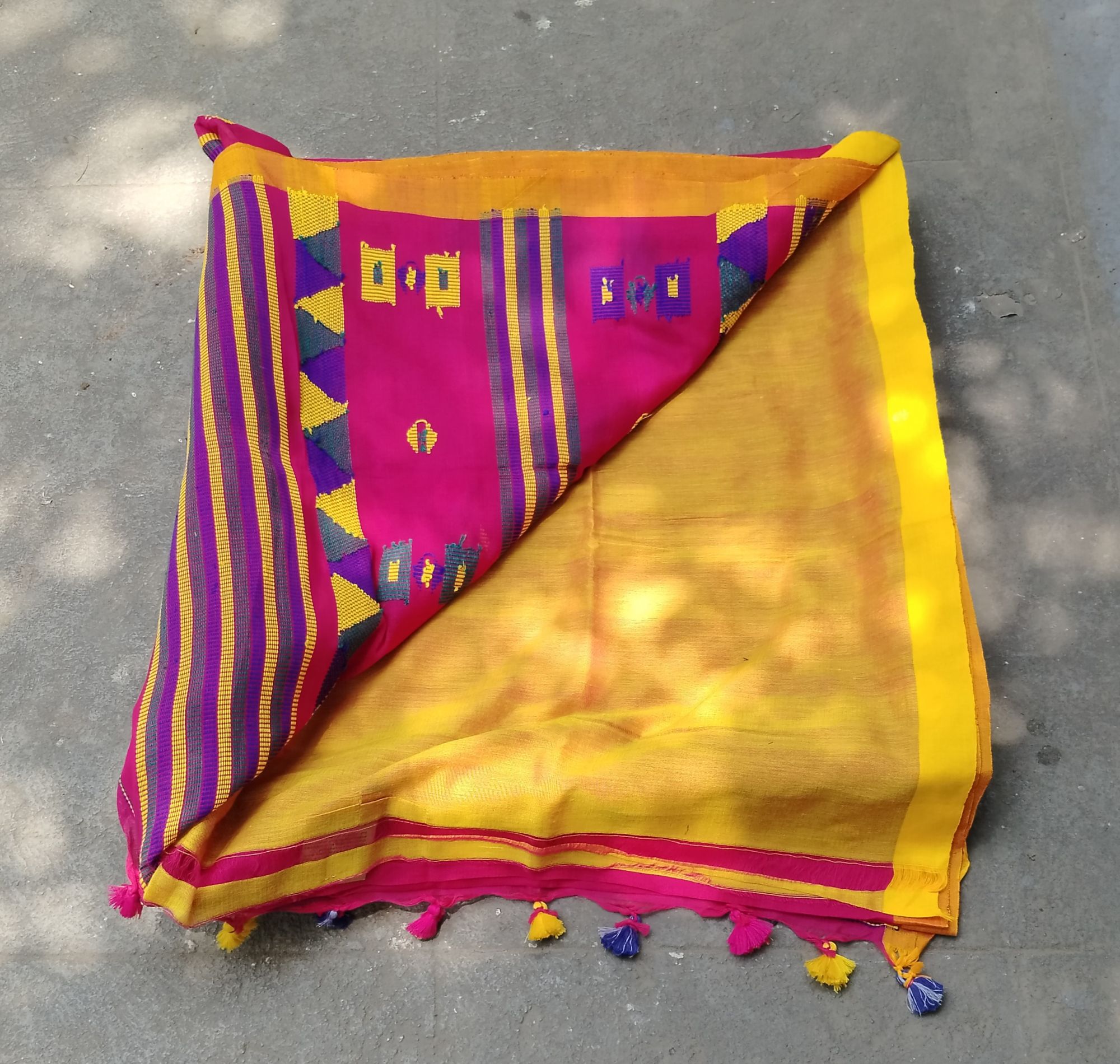 Jhamdani Weave Cotton Saree