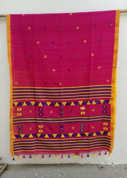 Jhamdani Weave Cotton Saree