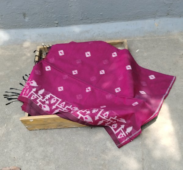 Jhamdani Weave Cotton Saree