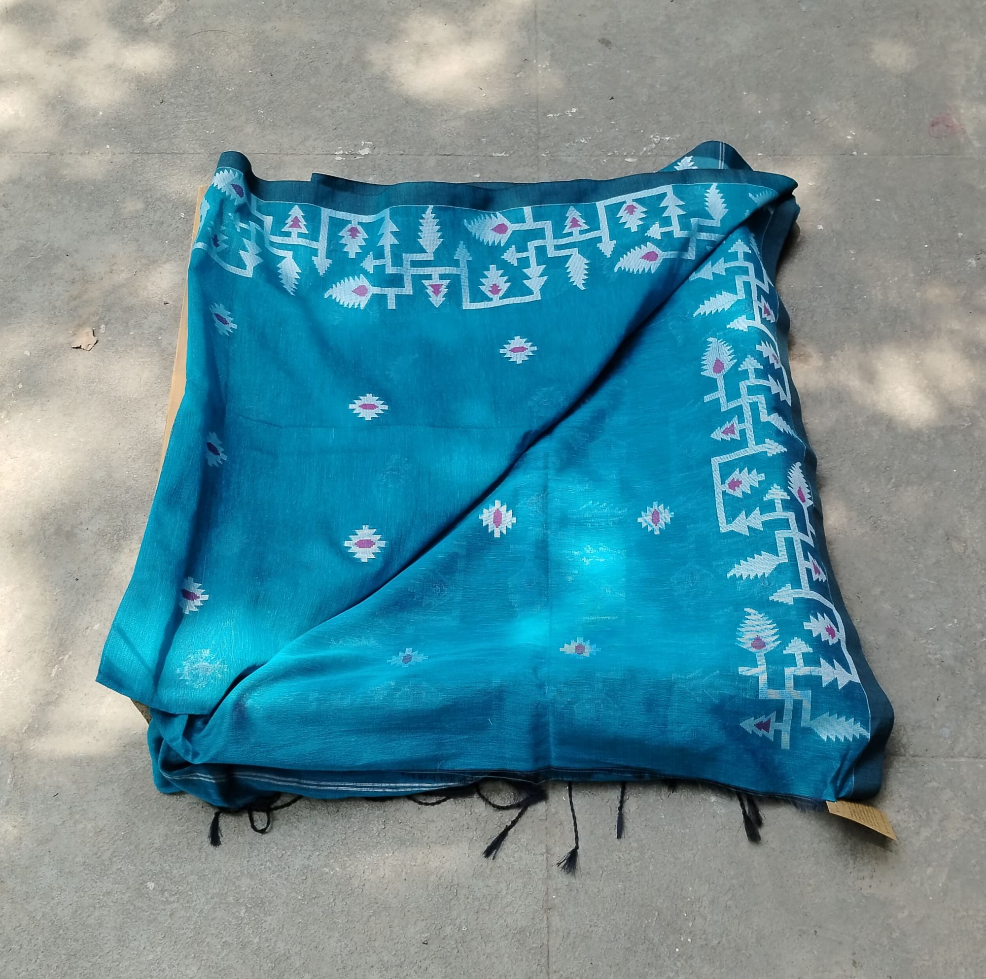 Jhamdani Weave Cotton Saree
