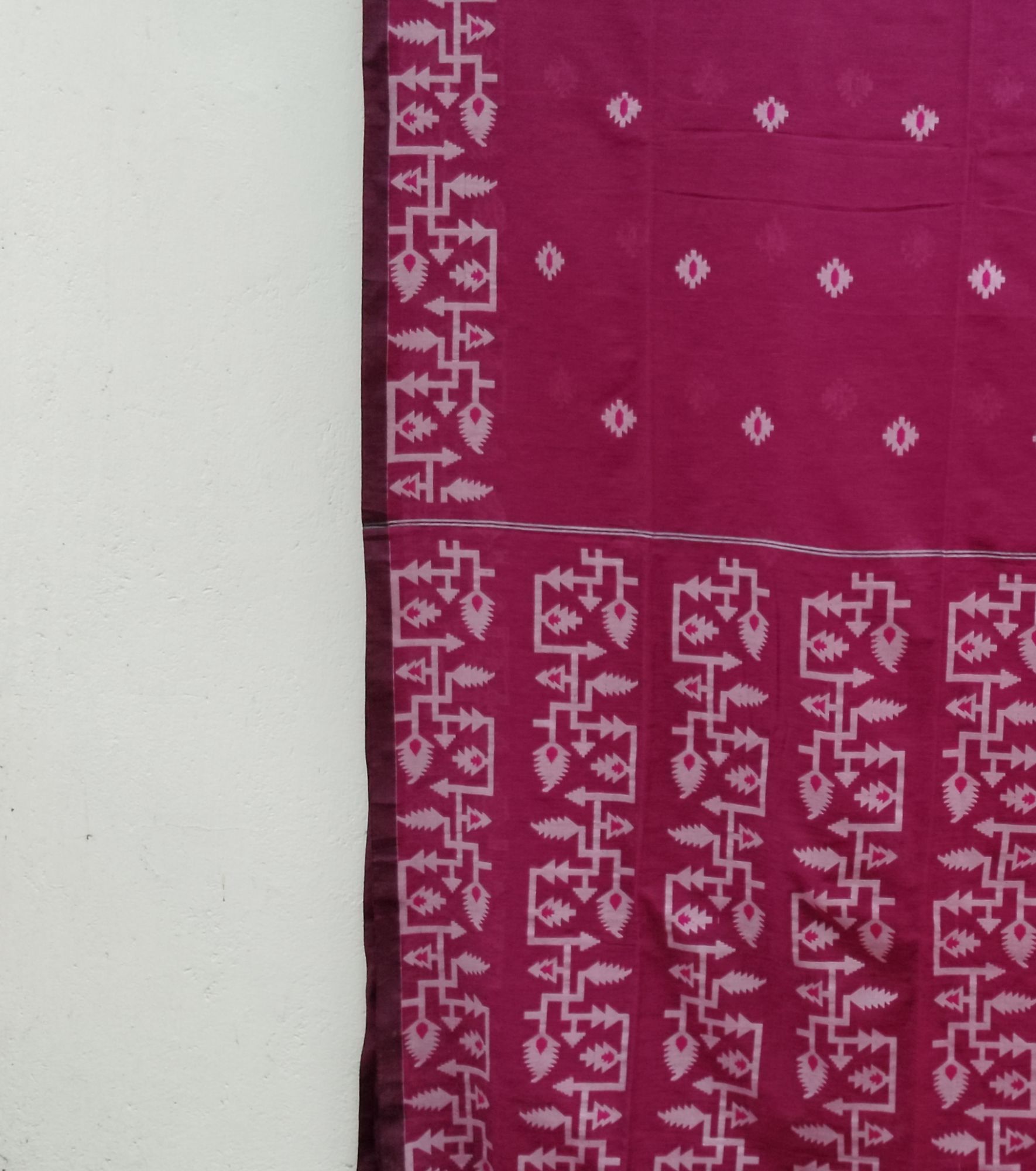 Jhamdani Weave Cotton Saree