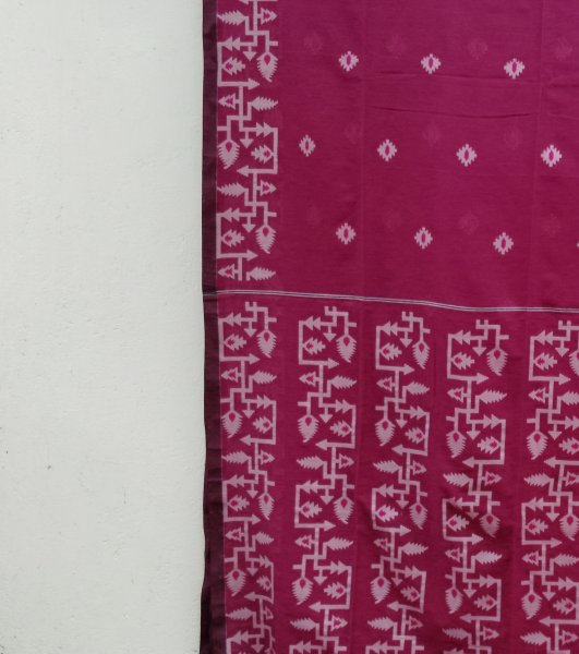 Jhamdani Weave Cotton Saree