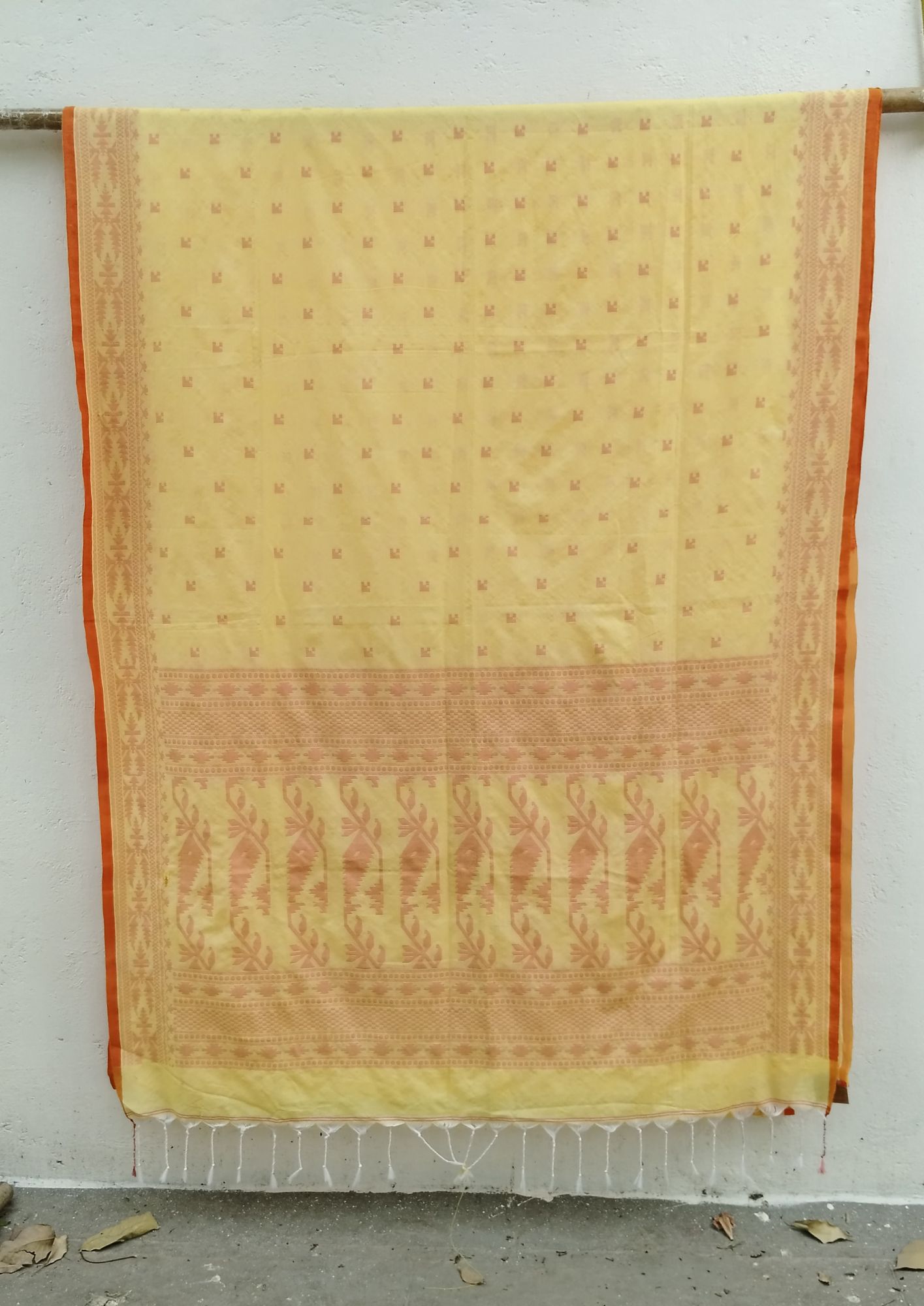 Jhamdani Weave Cotton SareeJhamdani Weave Cotton Saree
