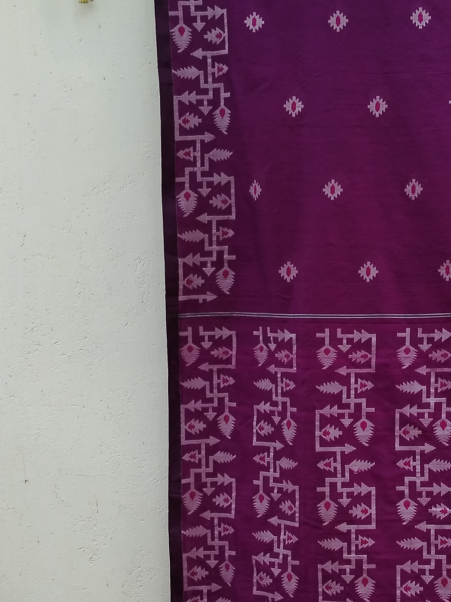 Jhamdani Weave Cotton Saree