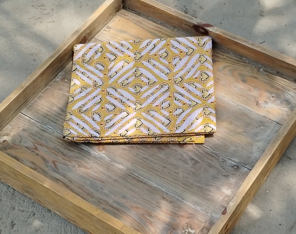 Ajrakh Cut Work Unstitched Dress Suit