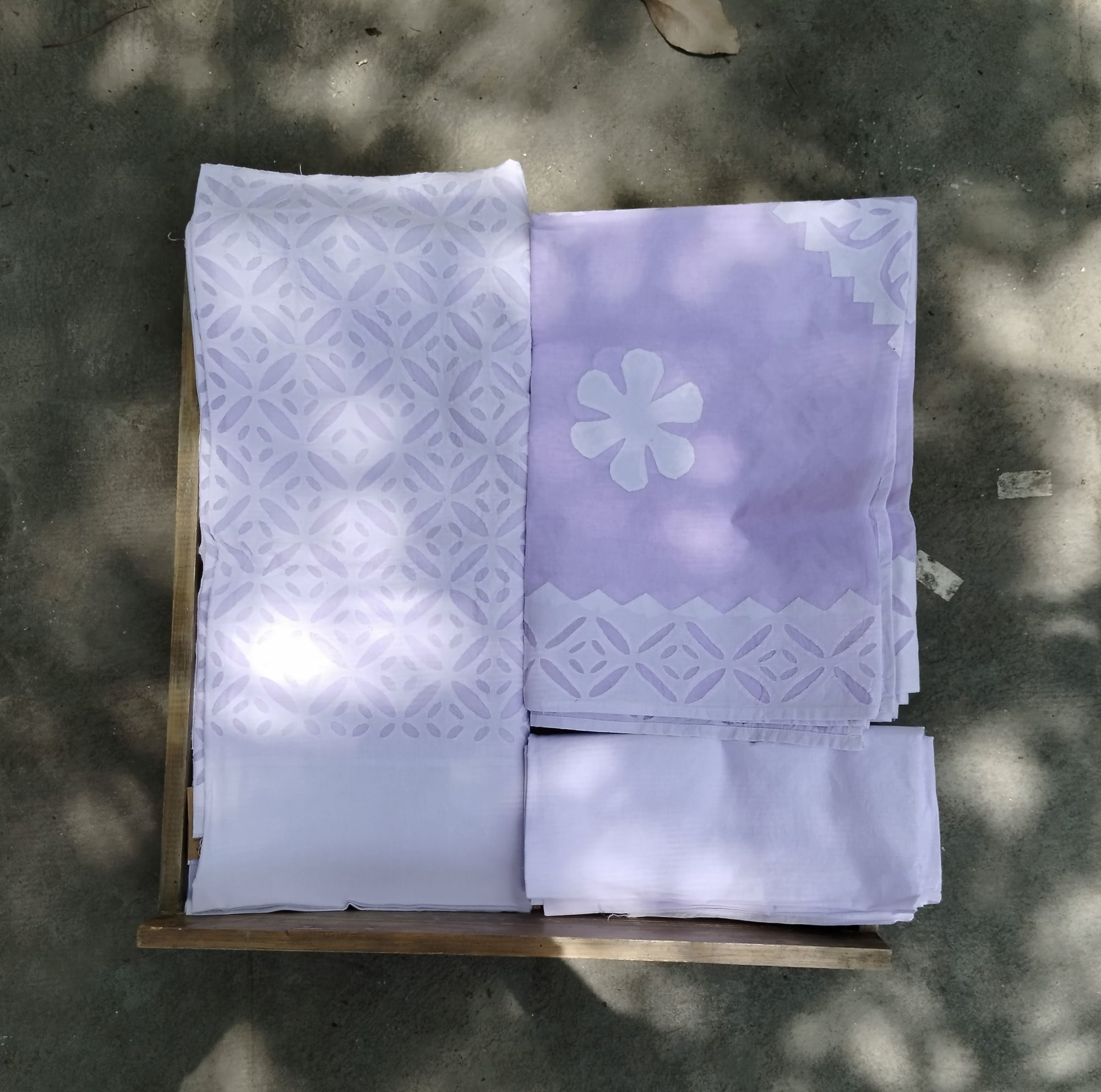 Cut Work Unstitched Dress Suit