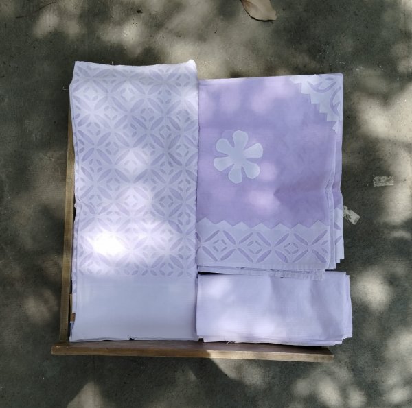 Cut Work Unstitched Dress Suit