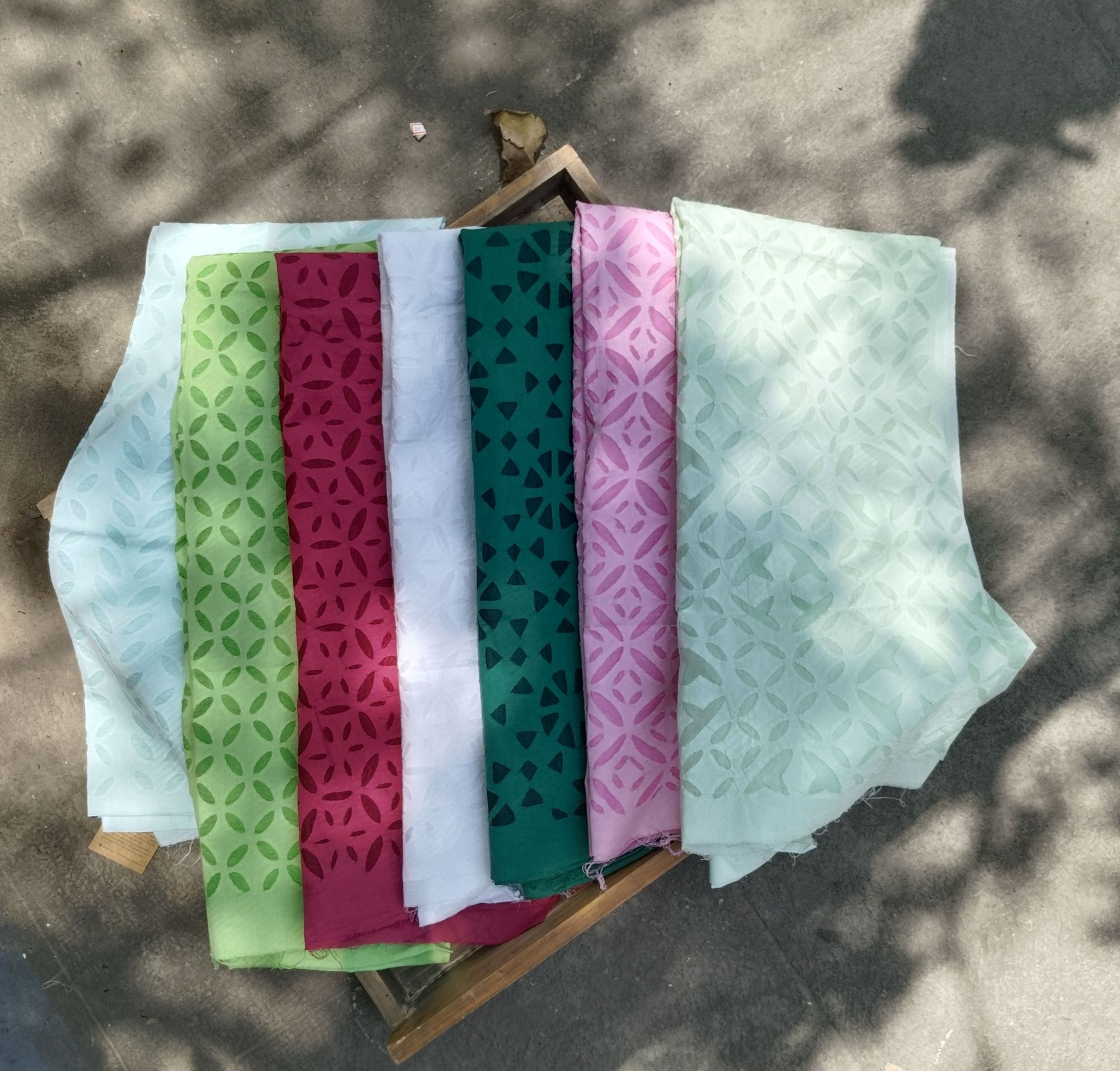 Cut Work Unstitched Dress Suit