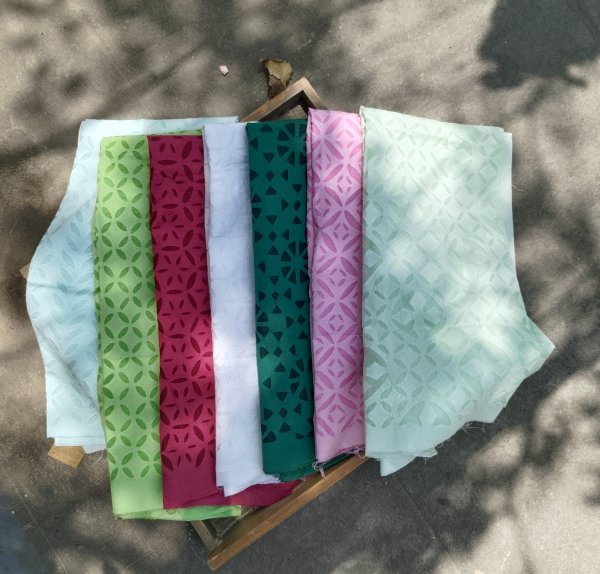 Cut Work Unstitched Dress Suit