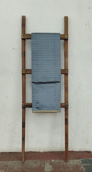 Checks Raw Silk Fabric