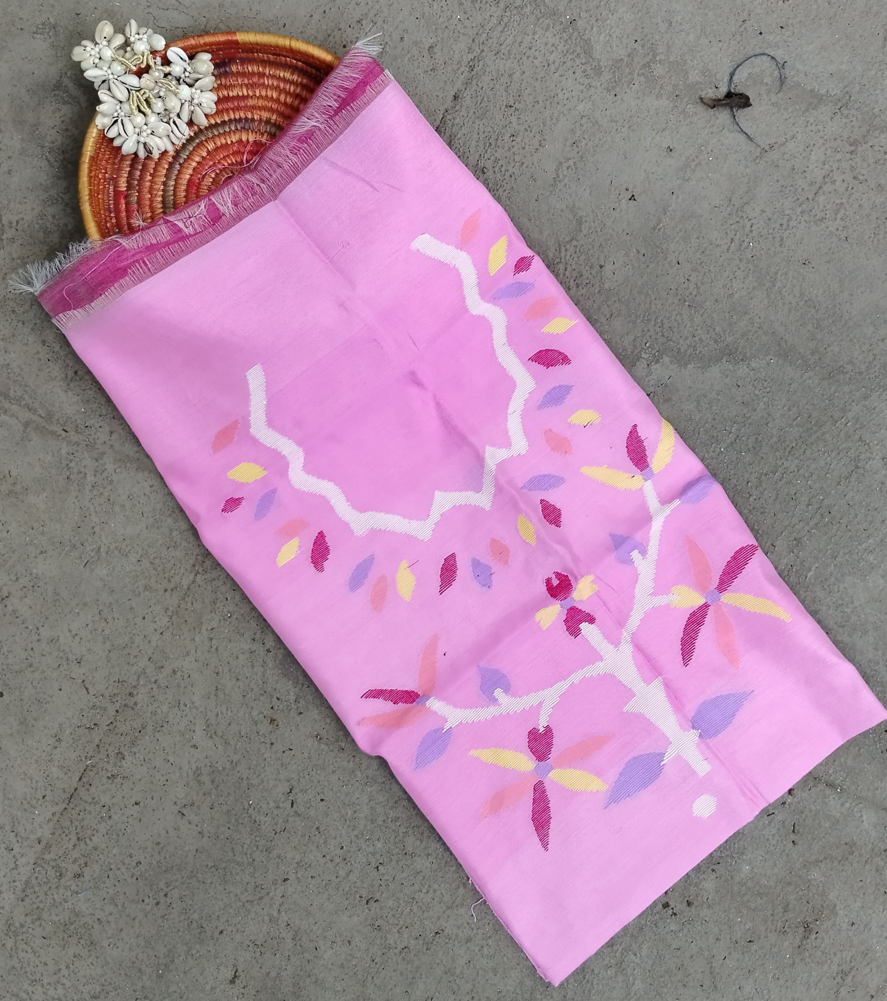 Jamdhani Weave Cotton Top Material