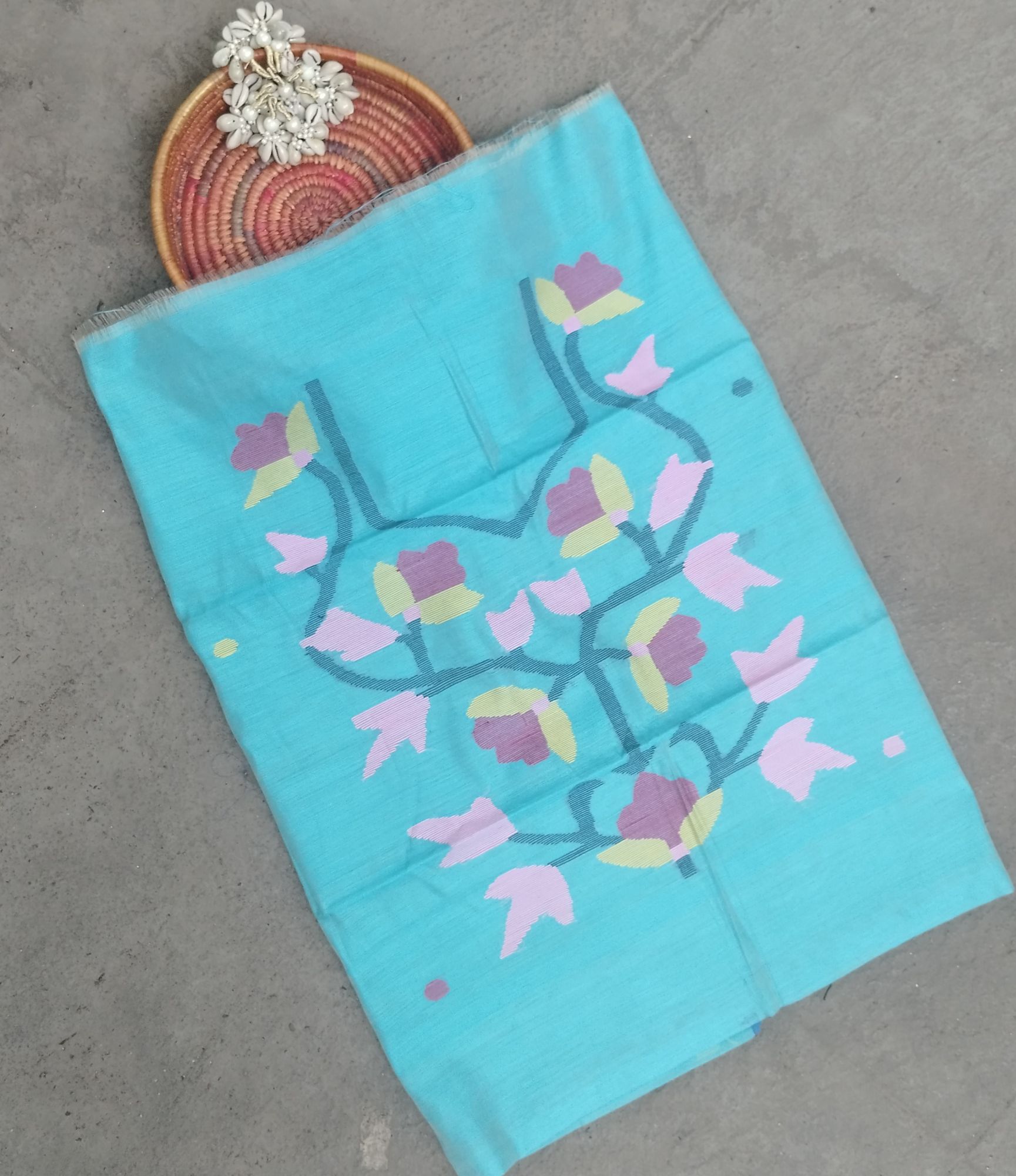 Jamdhani Weave Cotton Top Material