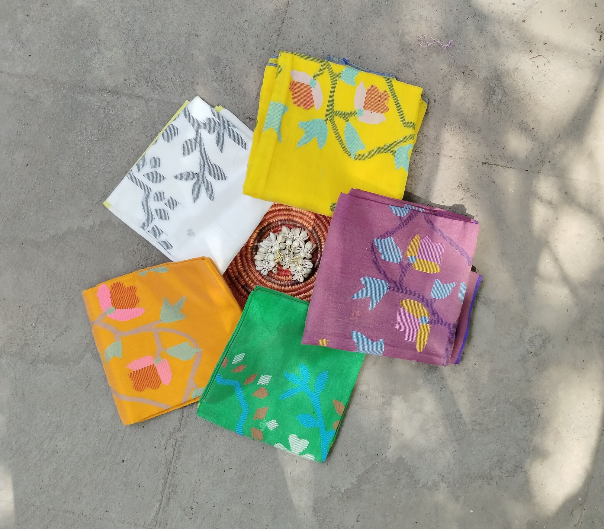 Jamdhani Weave Cotton Top Material