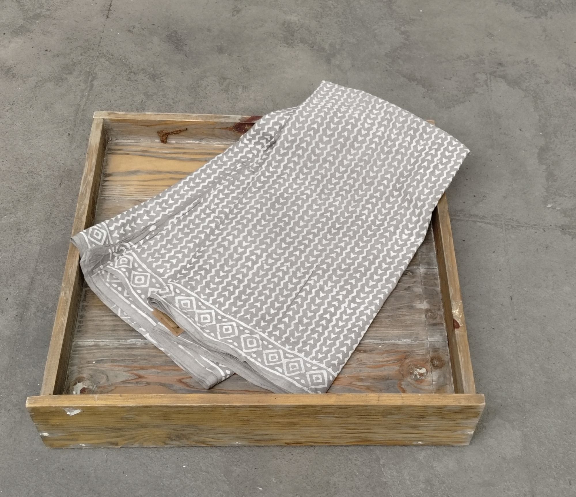 Akola Handblock Cotton Saree