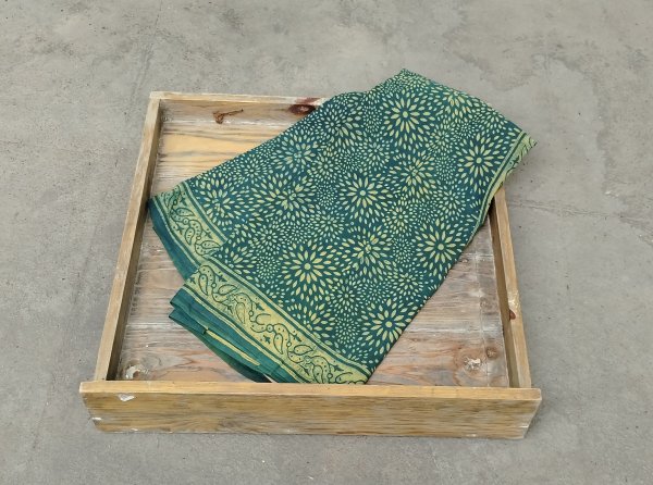 Akola Handblock Cotton Saree