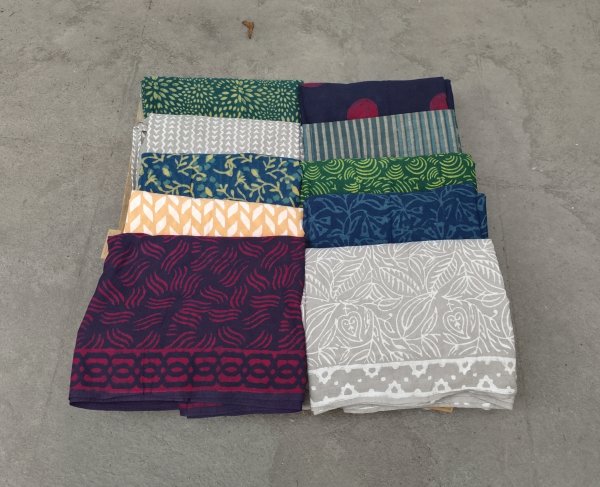 Akola Handblock Cotton Saree