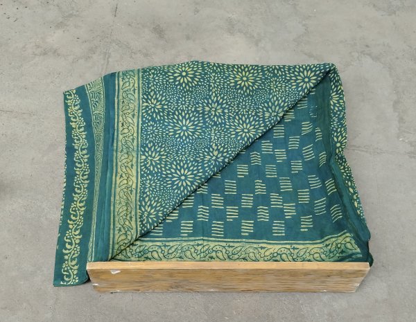 Akola Handblock Cotton Saree
