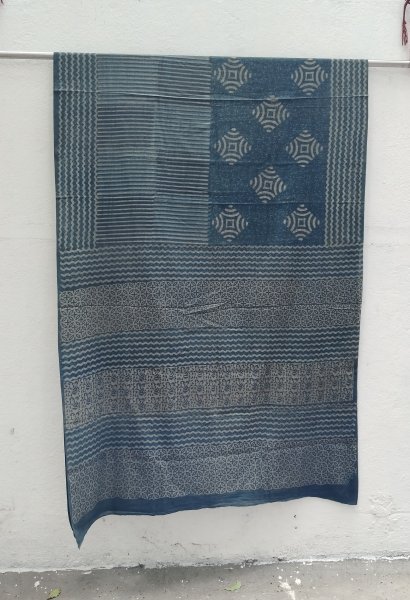 Akola Handblock Cotton Saree