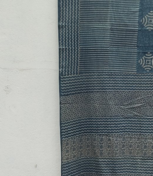 Akola Handblock Cotton Saree