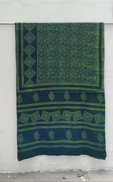 Akola Handblock Cotton Saree