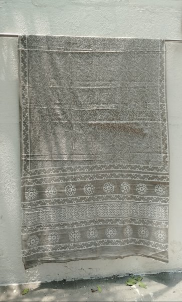 Akola Handblock Cotton Saree