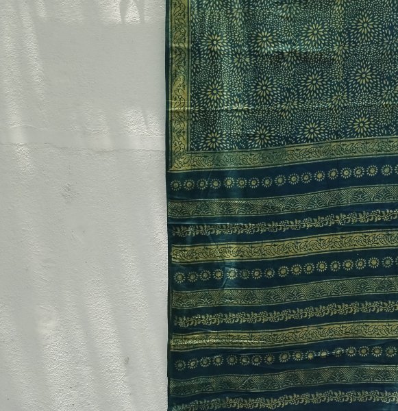 Akola Handblock Cotton Saree