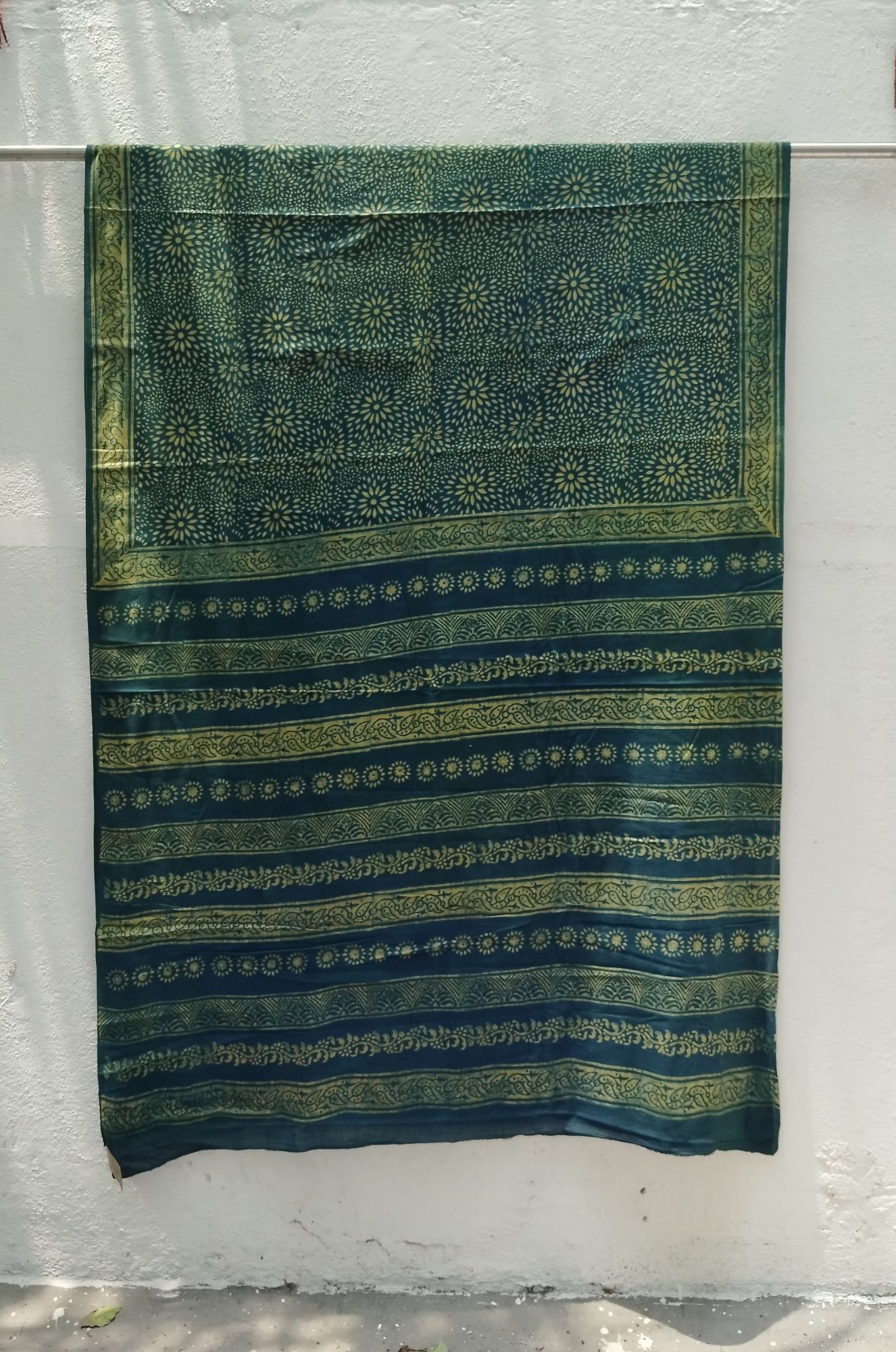 Akola Handblock Cotton Saree