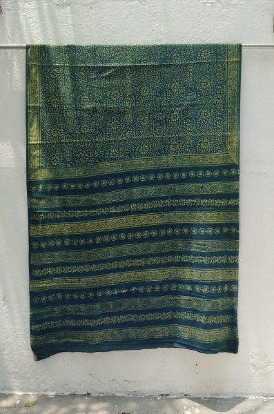 Akola Handblock Cotton Saree