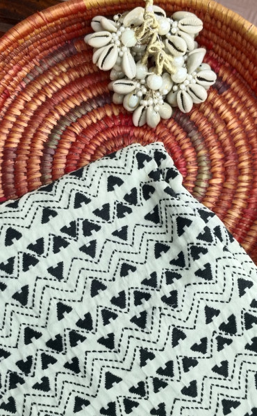 Kantha Work unstitched  Silk Top Material