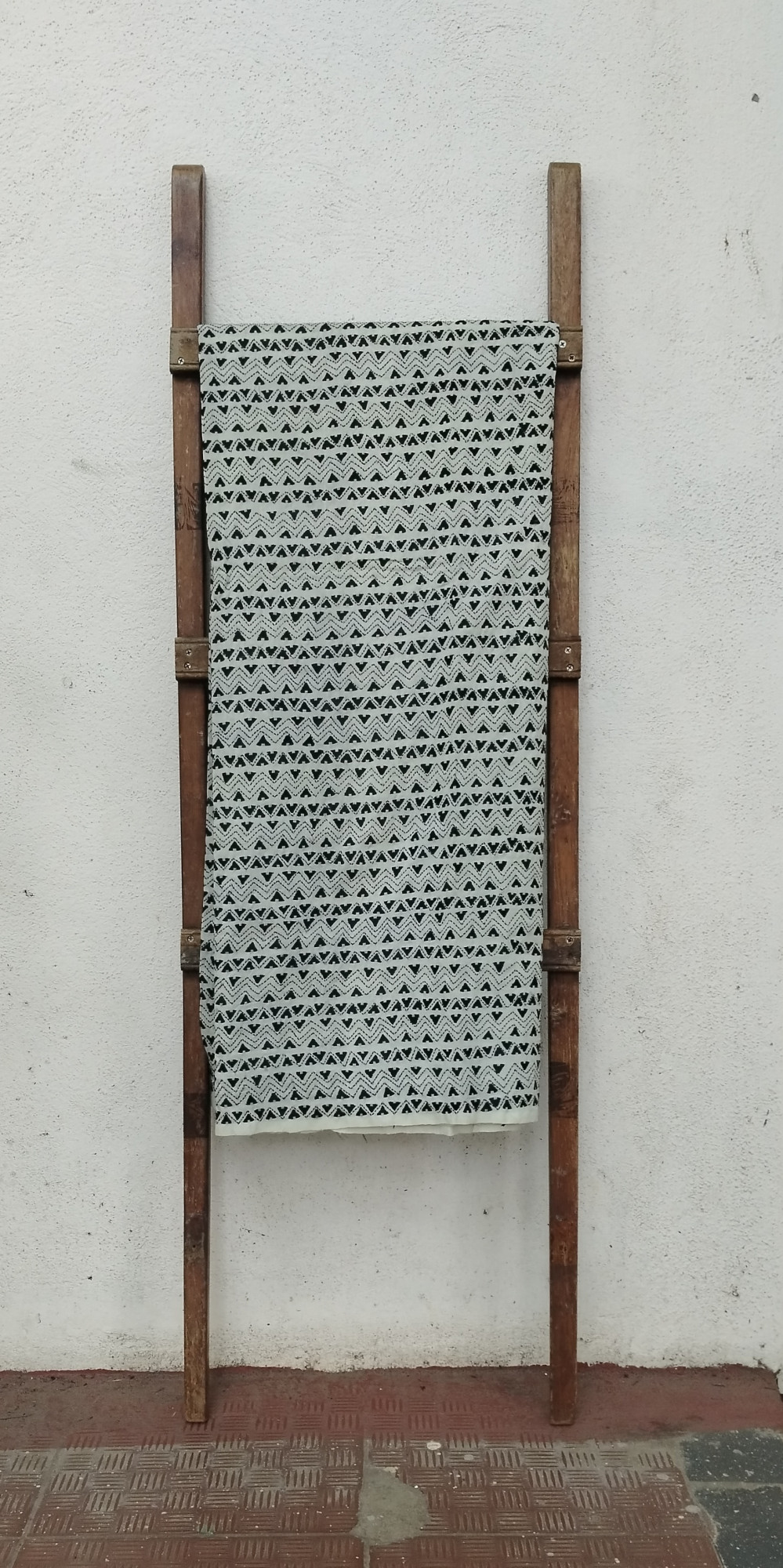 Kantha Work unstitched Silk Top Material