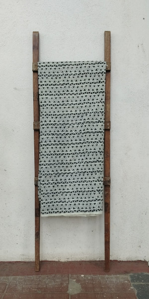 Kantha Work unstitched  Silk Top Material