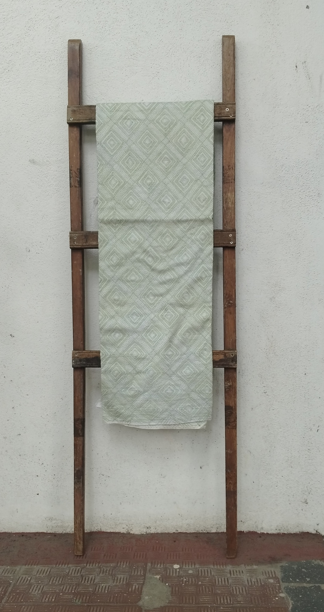 Kantha Work unstitched Silk Top Material