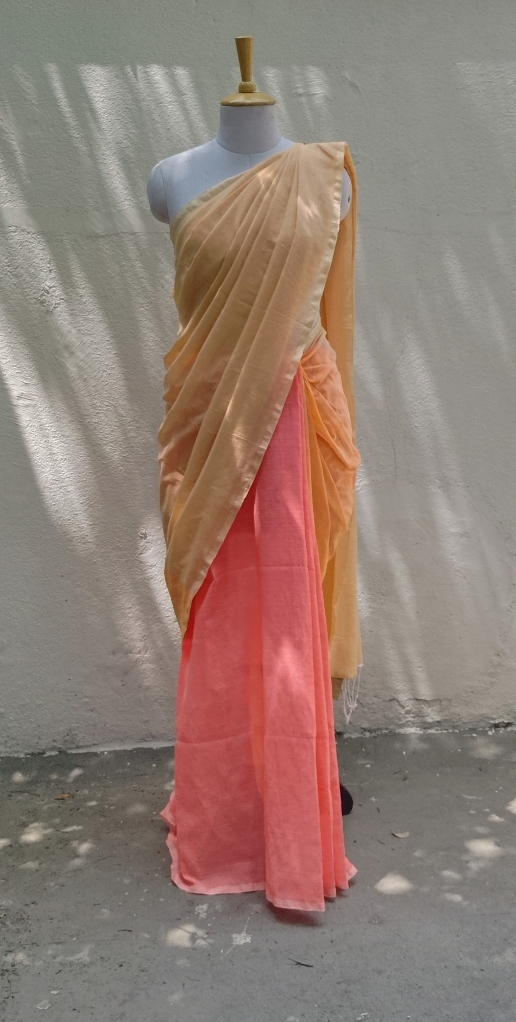 Plain Mul Cotton Saree