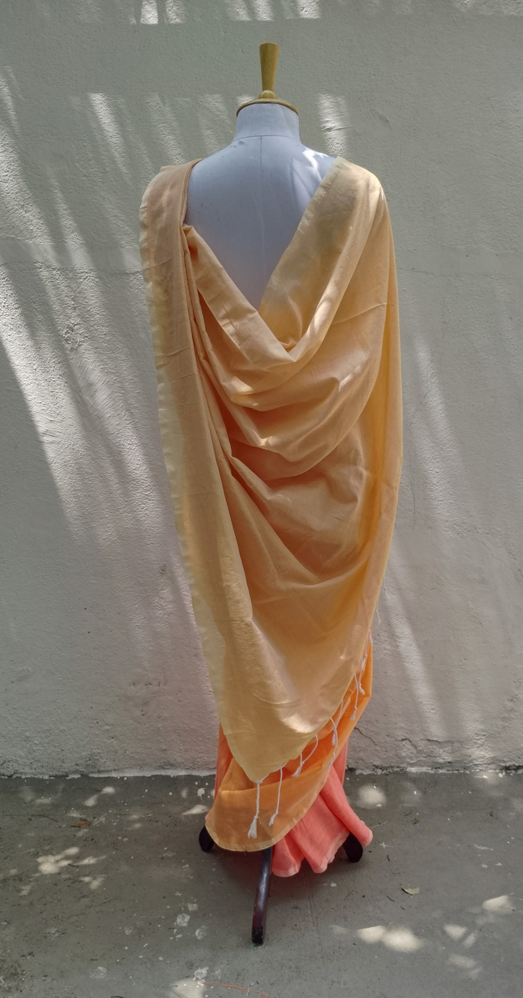 Plain Mul Cotton Saree