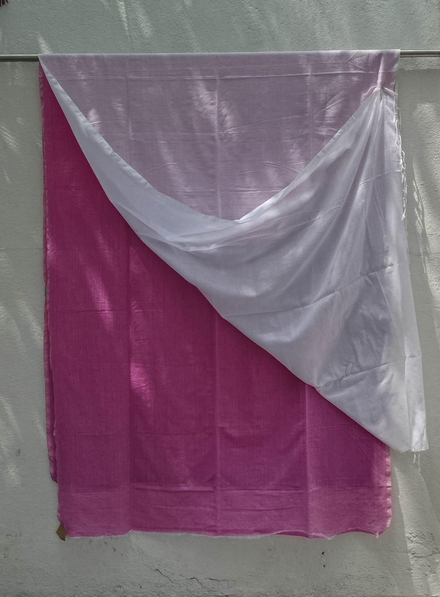 Plain Mul Cotton Saree