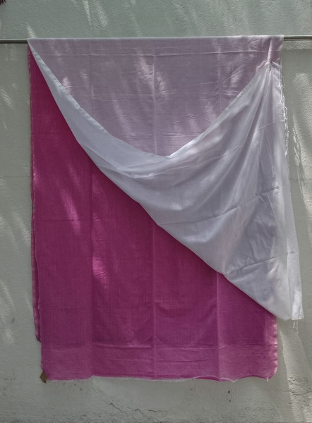 Plain Mul Cotton Saree