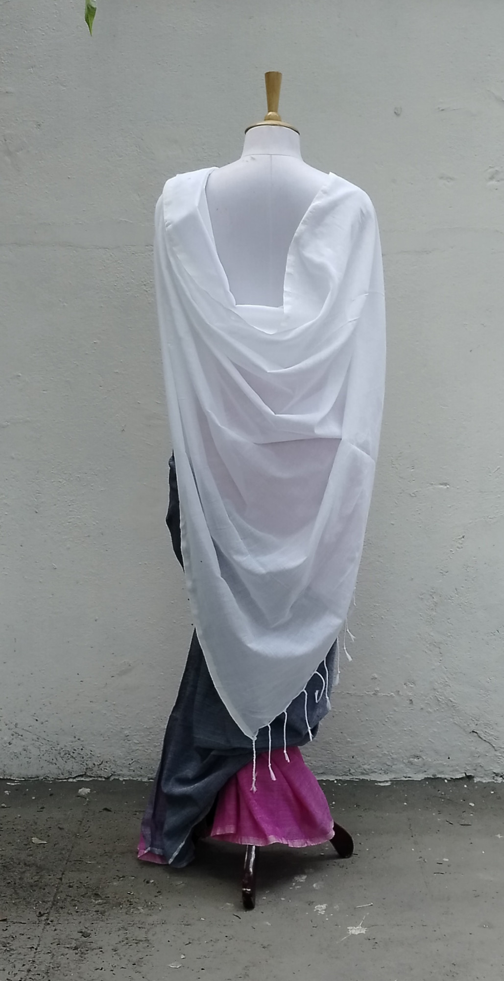 Plain Mul Cotton Saree