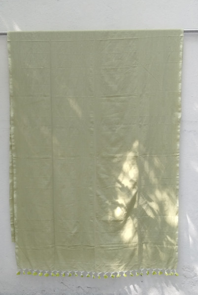 Plain Mul Cotton Saree