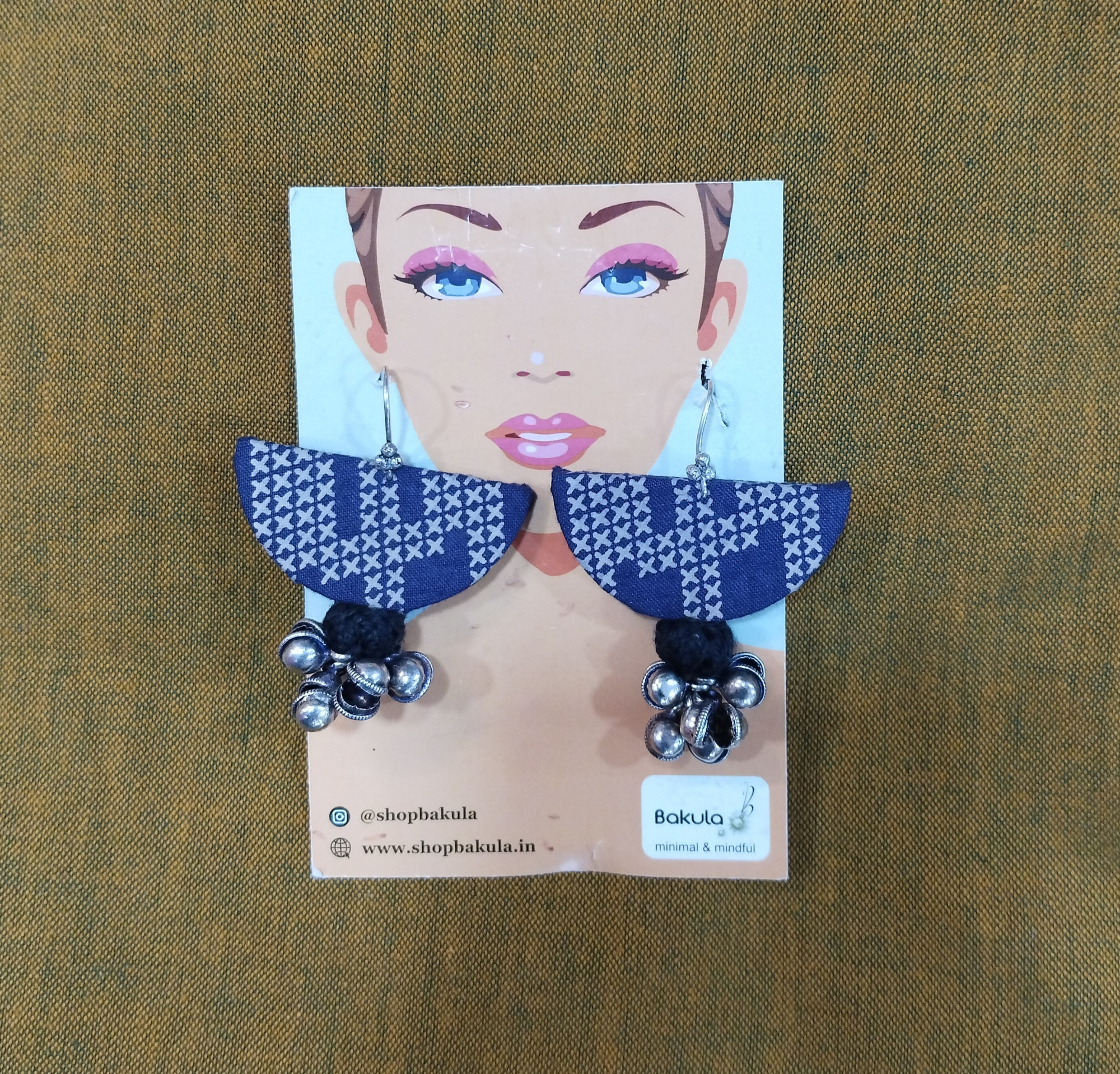 Upcycled Fabric Earing