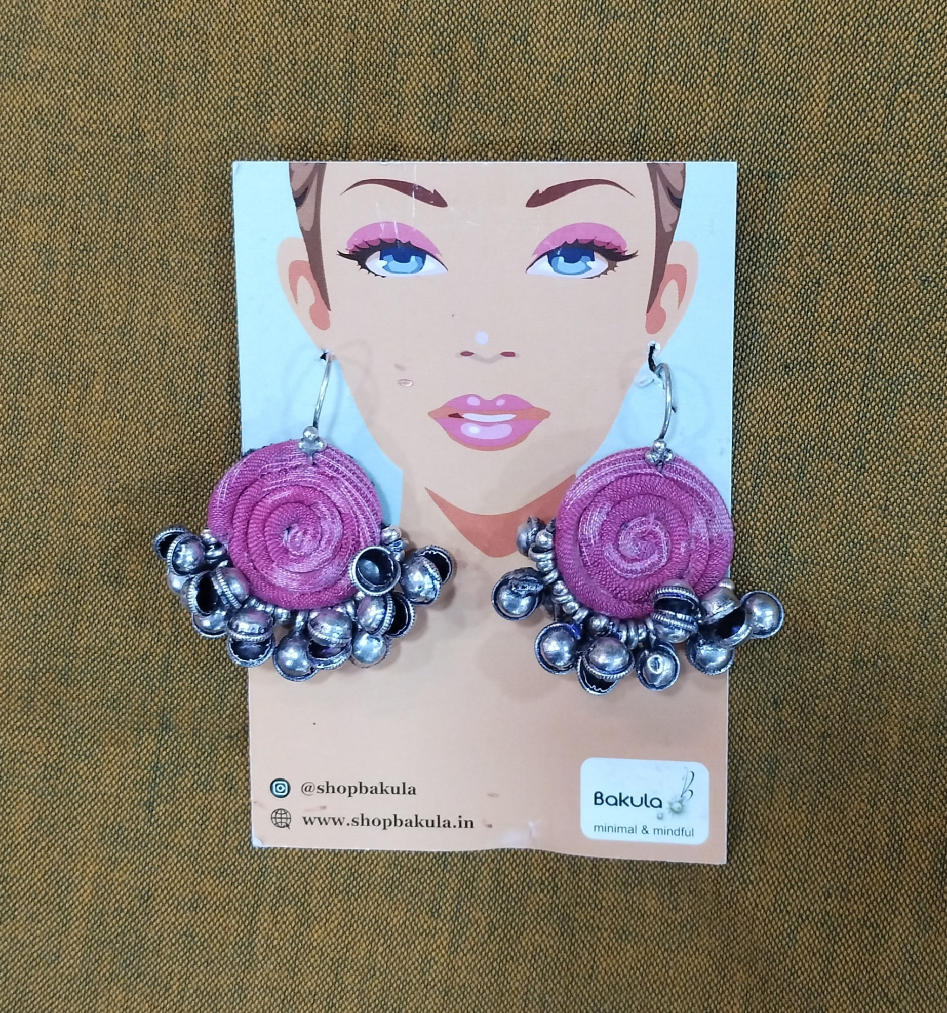 Upcycled Fabric Earing